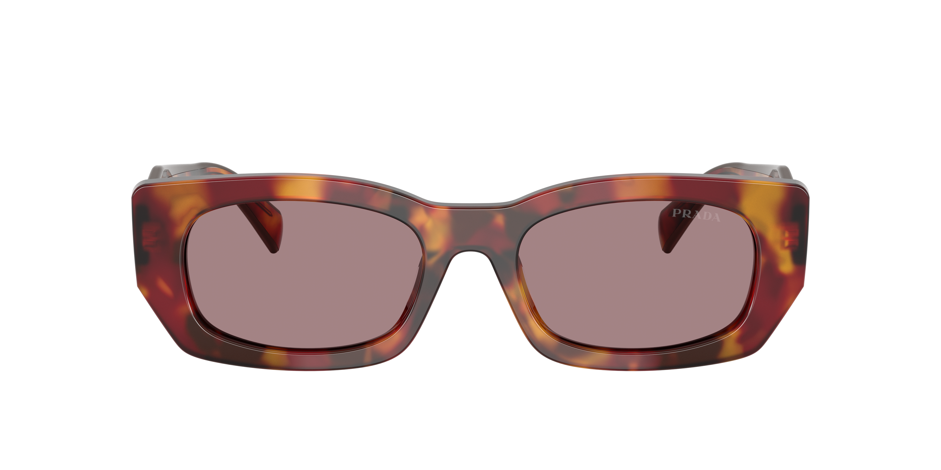 Prada Acetate Prb05s Sunglasses In Light Purple Brown