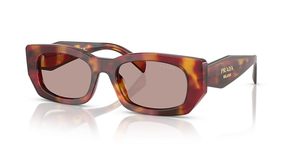 【関税＆送料込み】Prada Pr B55S Sunglasses Prada PR B05S M (53 - 19) with Violet lenses and Tortoise