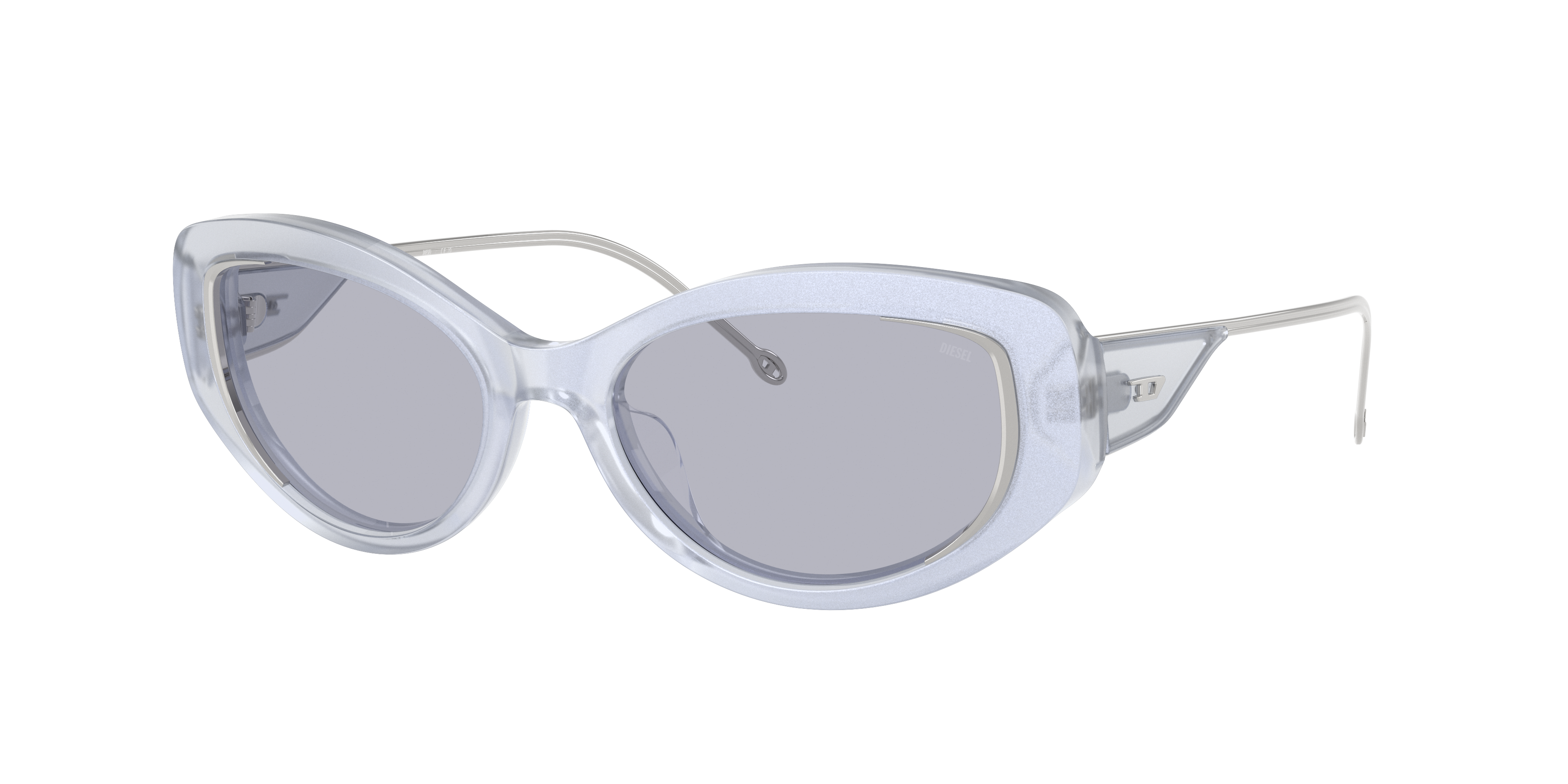 Diesel Woman Sunglass DL2001MU -  Frame color: Shiny Transparent Iridescent, Lens color: Violet