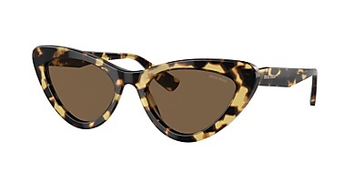 Miu Miu MU 01VS 55 Braun & Hellhavana Sunglasses | Sunglass Hut  