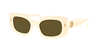 NEW TORY BURCH women\'s ty7202u sunglasses in ivory / dark brown Tory Burch TY7202U Sunglasses | FREE Shipping - Go-Optic.com main image 3