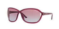 【関税込み】TOM FORD トータスシェル Fernanda サングラス Tom Ford Fernanda XXL (68 - 07) with Grey lenses and Black