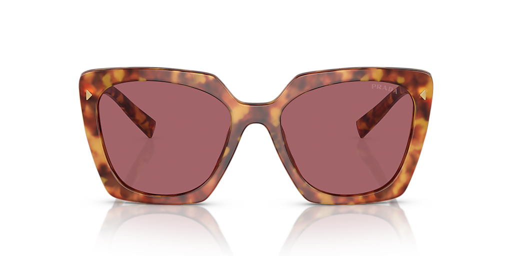 PRADA PR 23ZS Light Tortoise - Women Luxury Sunglasses, Dark Violet Lens