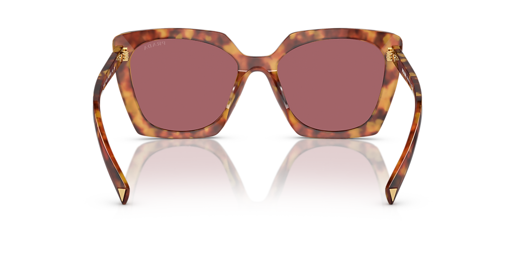 PRADA PR 23ZS Light Tortoise - Women Luxury Sunglasses, Dark Violet Lens