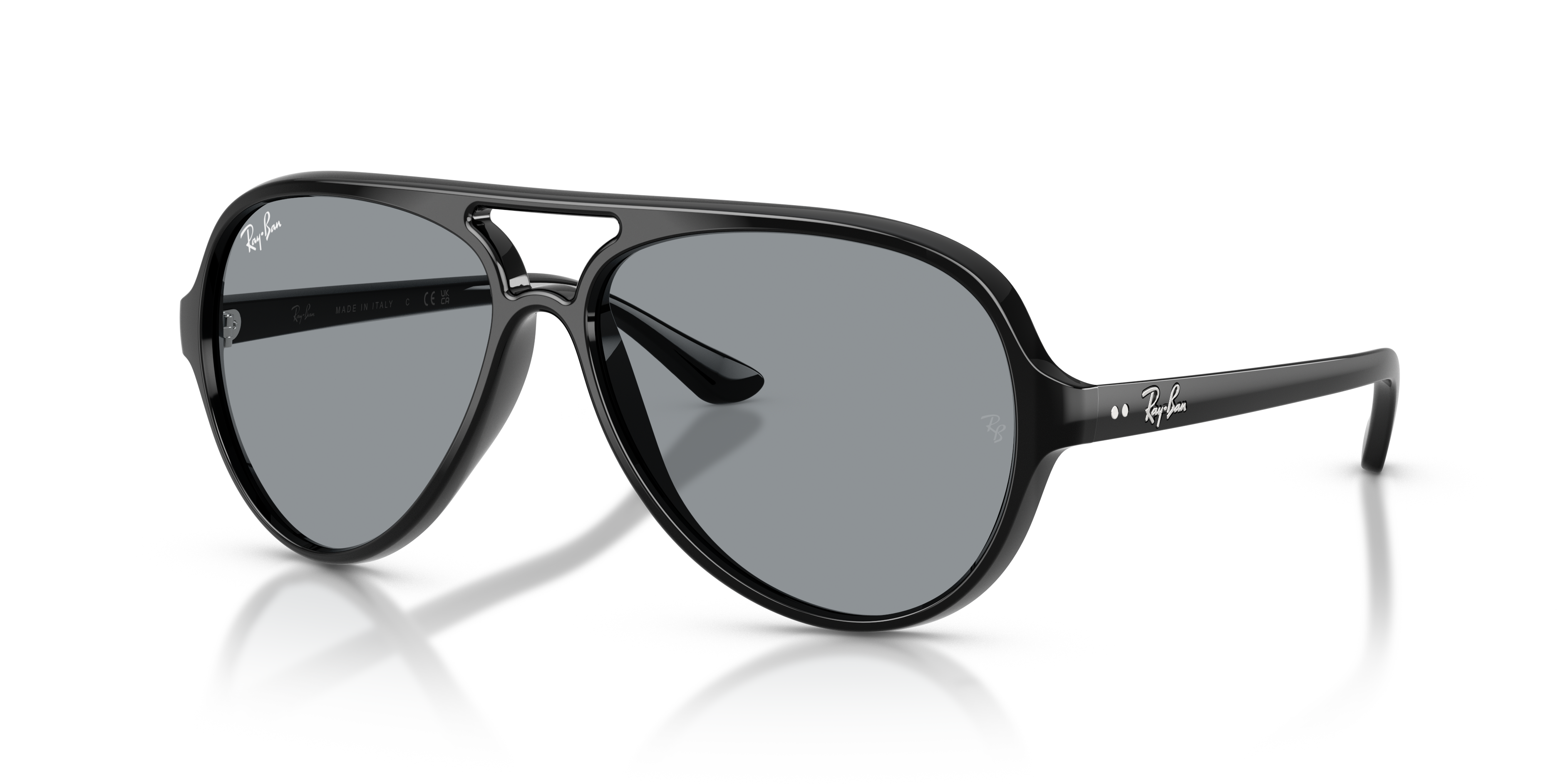 Ray-Ban 90s サングラス クリア USA製 BL砂打ち Ray-Ban Cats 5000 Classic Summer Capsule M (59 - 13) with Grey