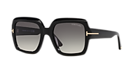 TOM FORD Kaya Tortoise Black - Women Luxury Sunglasses, Brown Lens