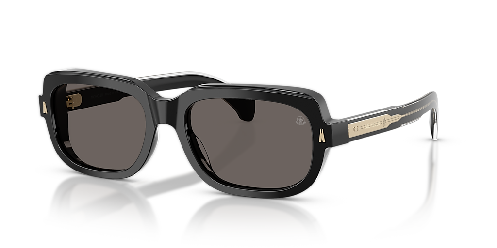Moncler ME6008 Suntrap M (55 - 18) with Grey lenses and Black