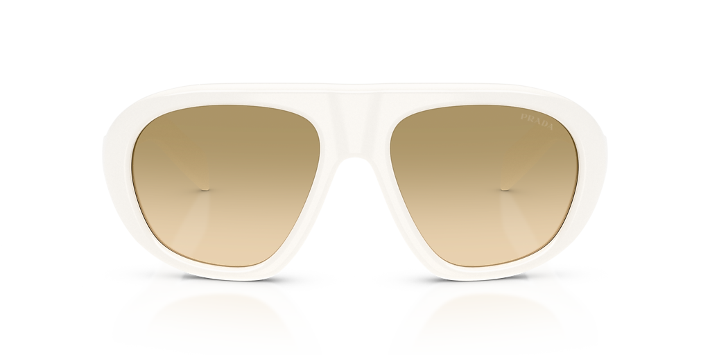 Prada PR C05S L (57 - 18) with Yellow lenses and White frame