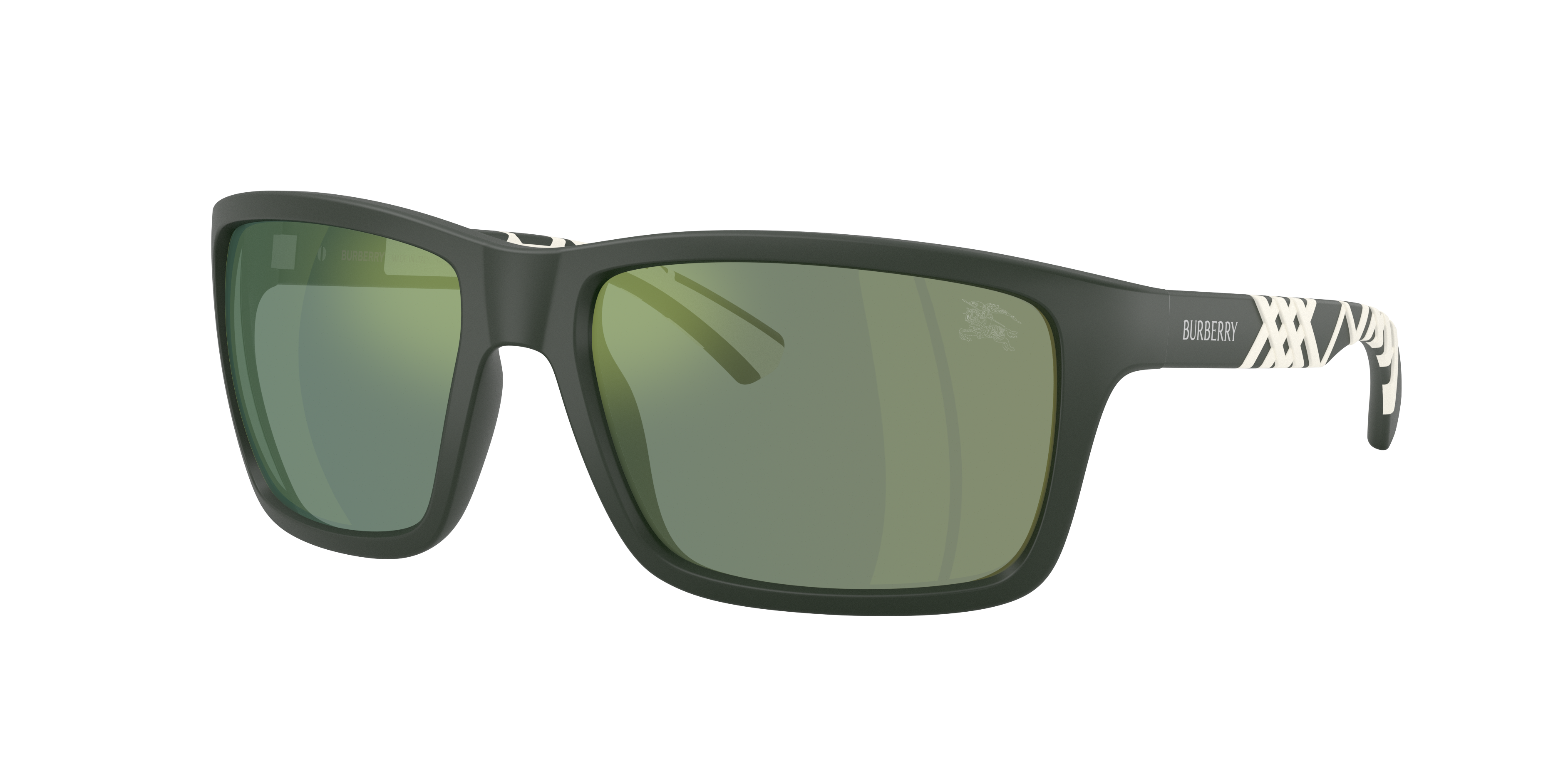 Burberry Man Sunglass BE4483 -  Frame color: Matte Green, Lens color: Verde Specchio Petrol