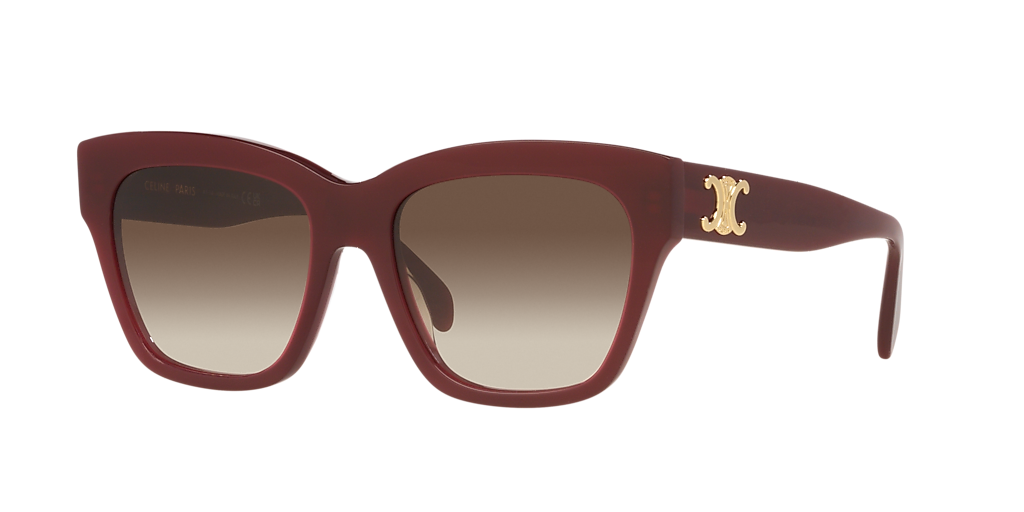 Celine Cl40253I S (55 - 18) with Brown lenses and Red frame