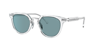 Prada PR 17YS L (49 - 22) with Green lenses and Transparent frame