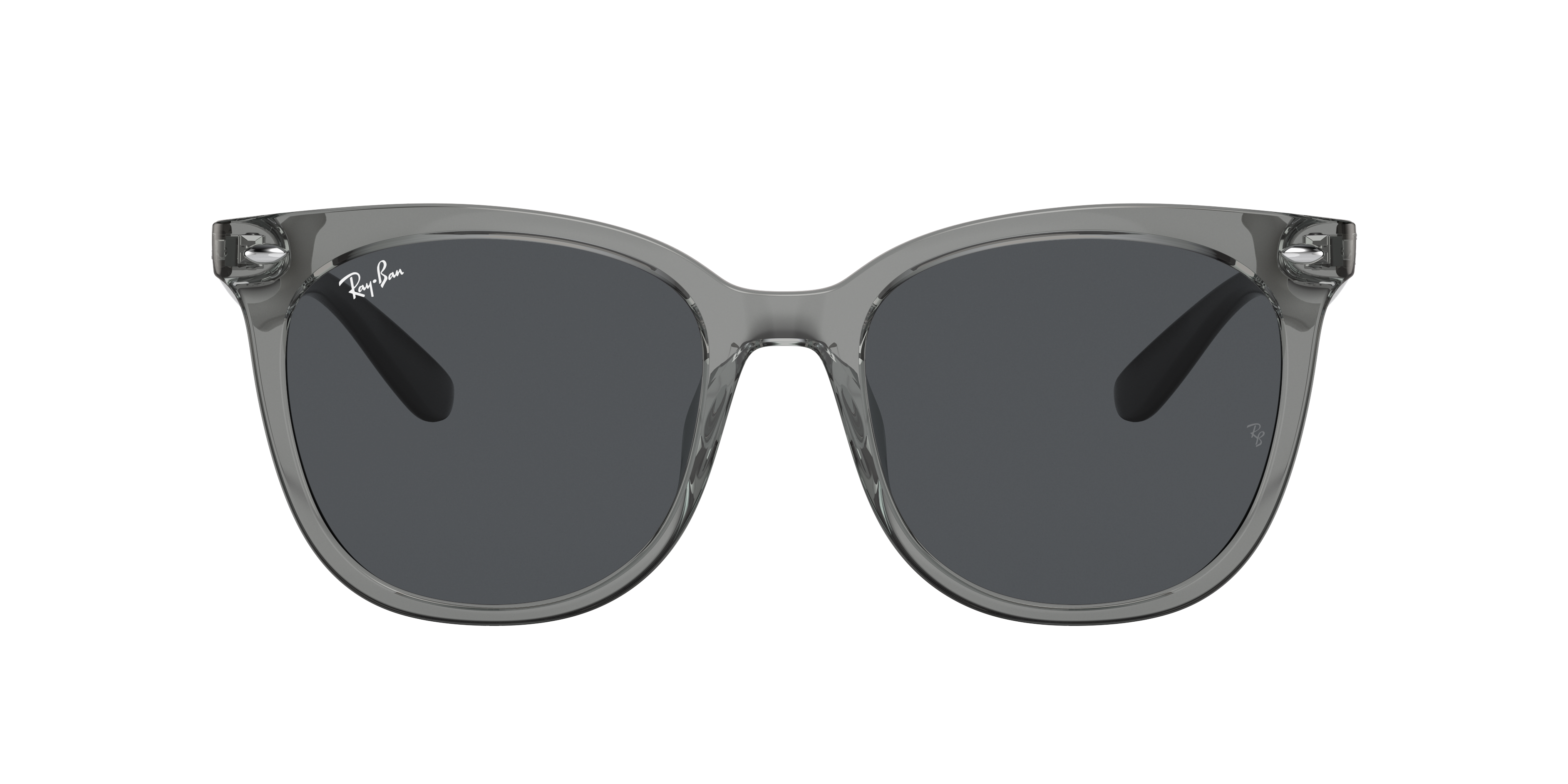 Ray-Ban RB 4379D サングラス クリア/グレー Ray-Ban RB4379D L (55 - 19) with Grey lenses and Grey frame