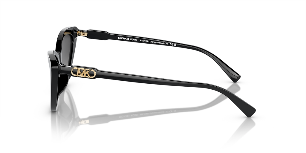 MICHAEL KORS MK2195U Harbour Island Black - Women Sunglasses, Dark Grey Gradient Lens