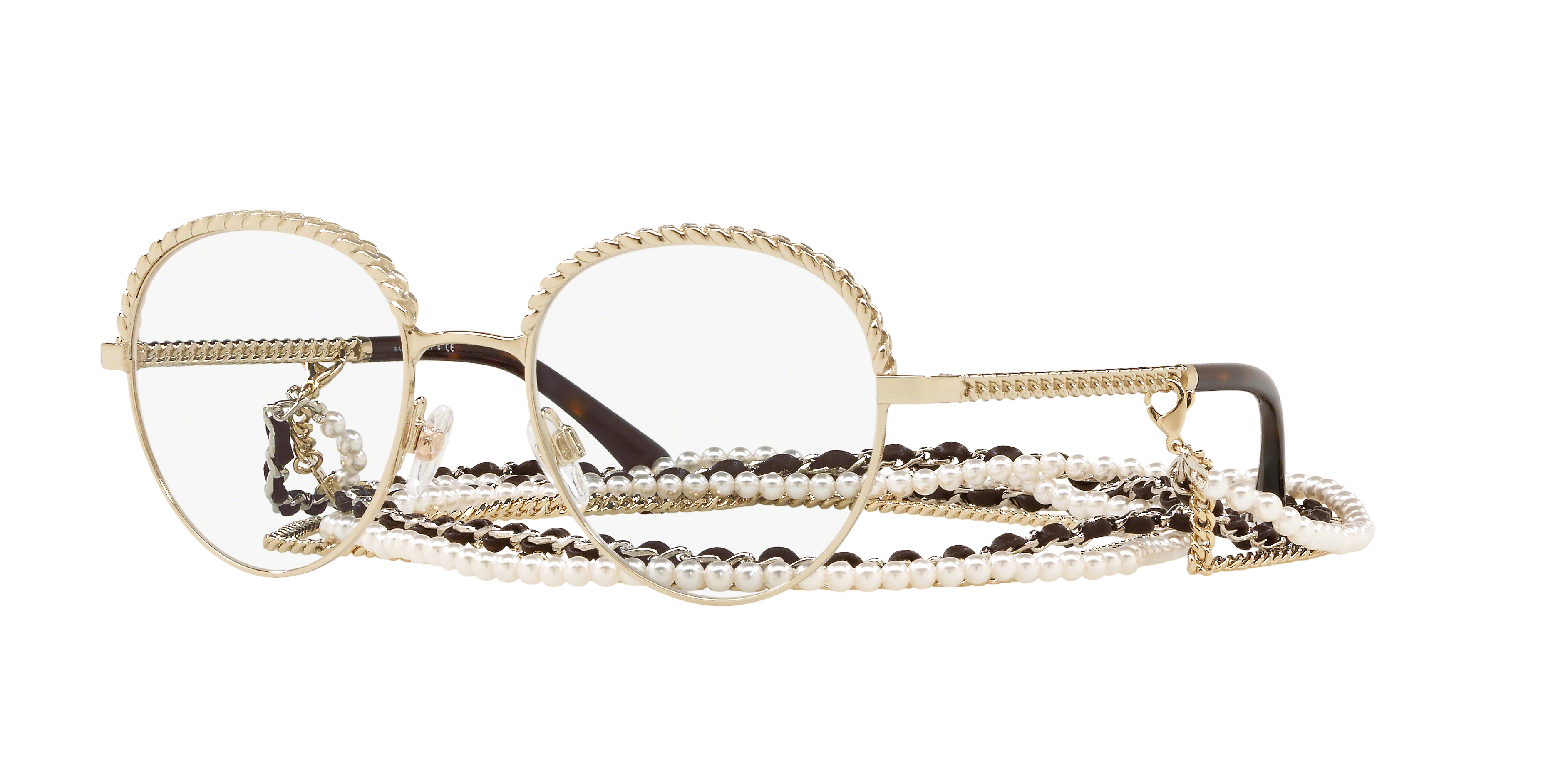［今だけセール］CHANEL シャネル CH4017D グラデーション Chanel CH2184 S (50 - 19) with Transparent lenses and Gold frame