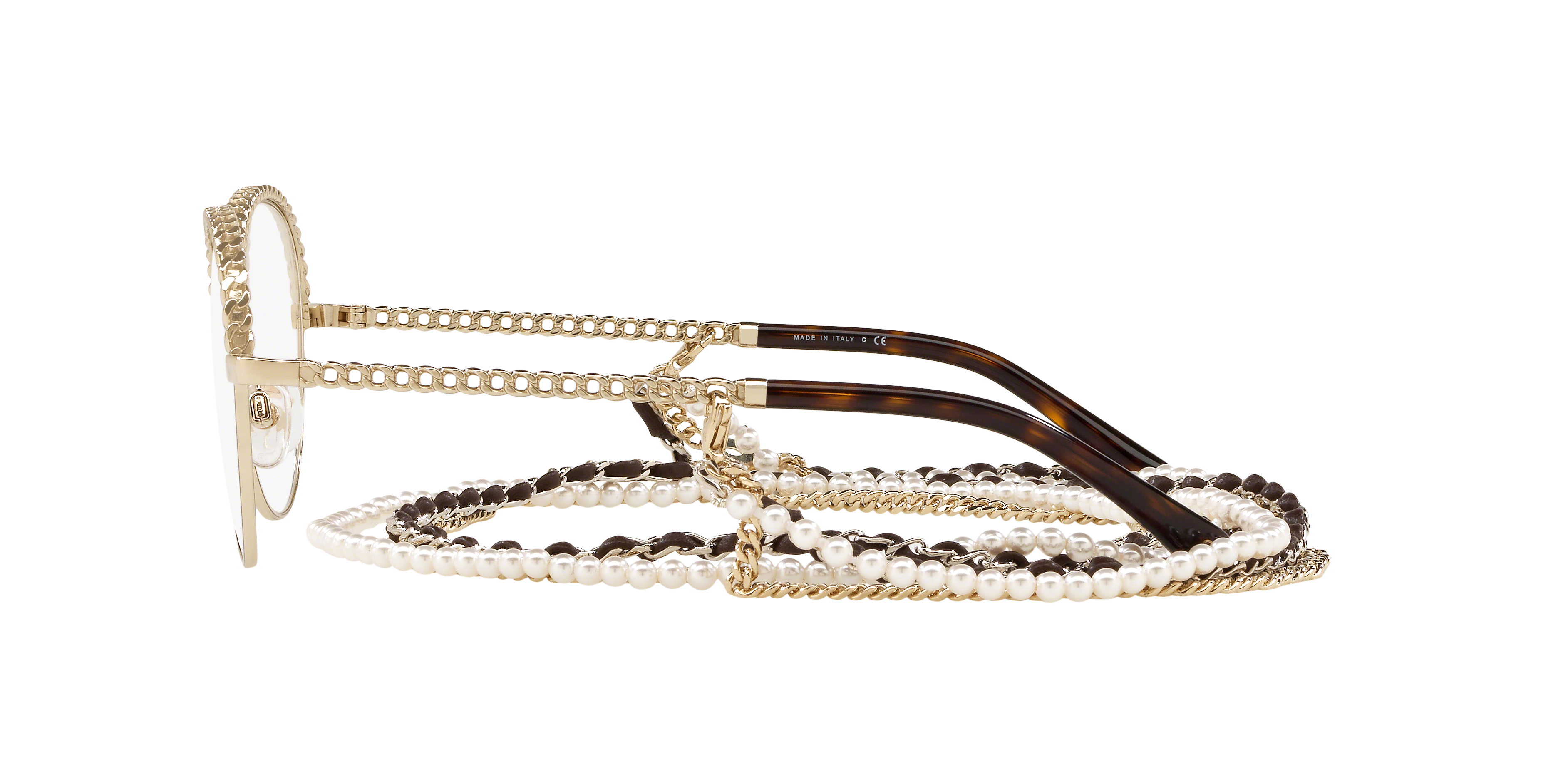 Chanel CH2184 S (50 - 19) with Transparent lenses and Gold frame