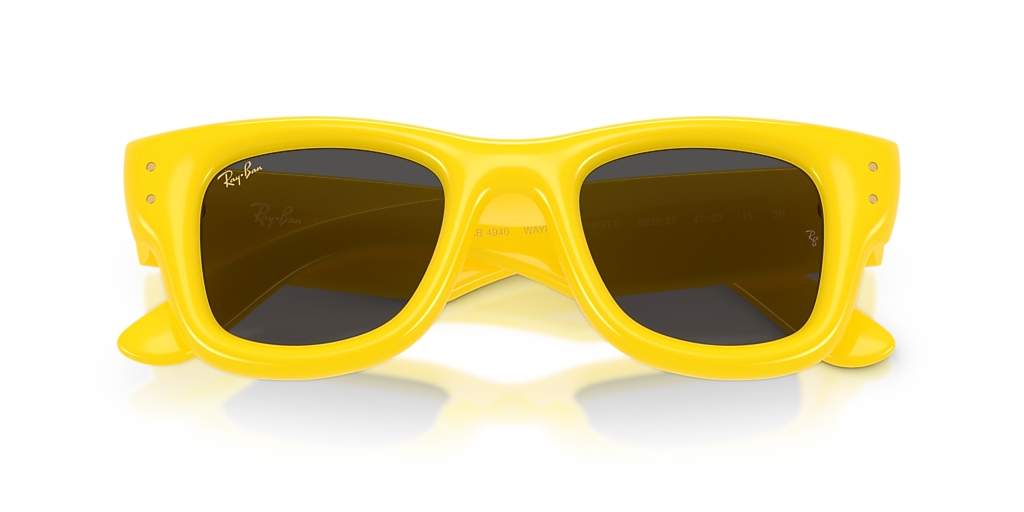 Ray-Ban Wayfarer Puffer M (47 - 23) with Black lenses and  display picture 3