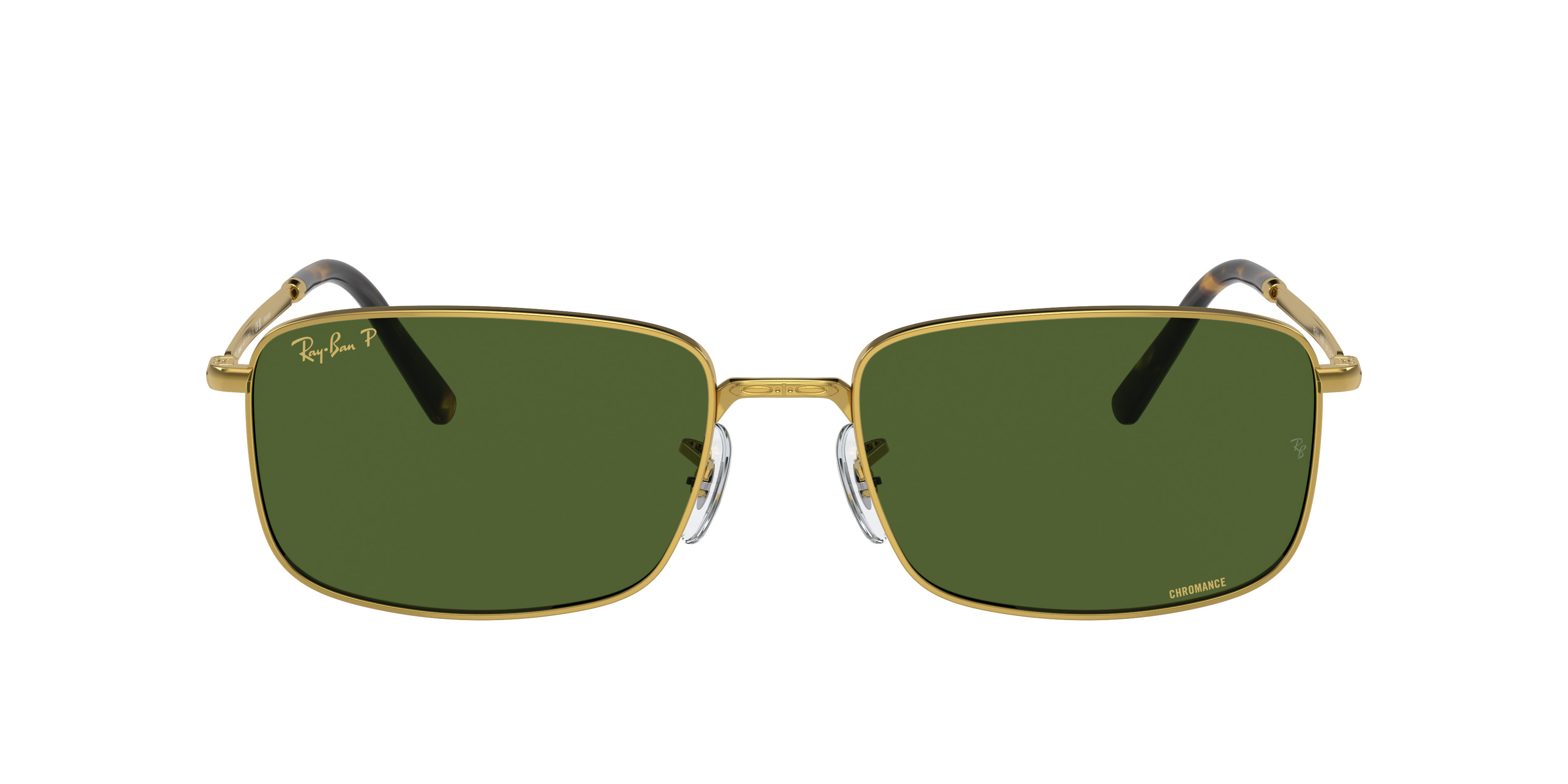 Ray-Ban RB3717 XL (57 - 18) with Green lenses and Gold frame