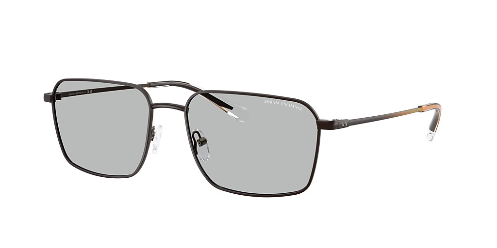 Armani Exchange AX2053S 57 Cinzaclaro & Chumbo fosco Sunglasses