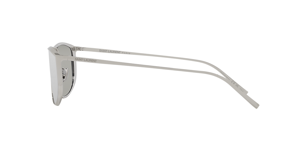 SAINT LAURENT SL605-003 Silver - Unisex Sunglasses, Silver Lens