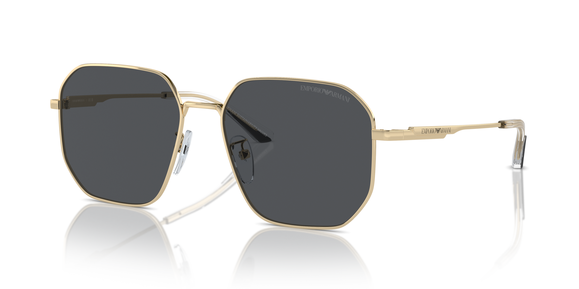 Emporio Armani EA2154D XL (57 - 17) with Grey lenses and Gold