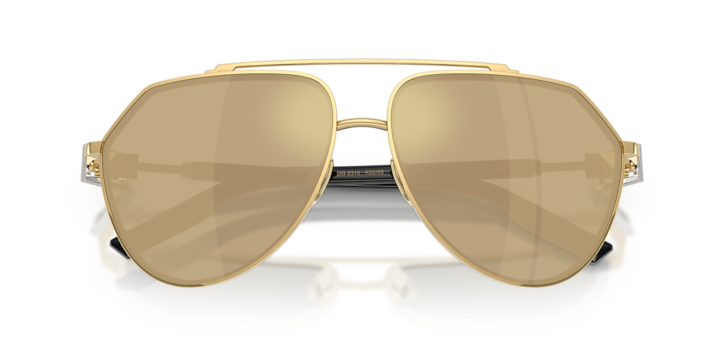 Dolce&Gabbana DG2315 XXL (62 - 14) with Yellow lenses and Gold