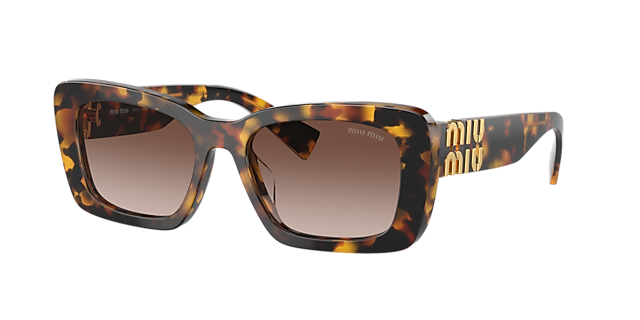 Miu Miu MU 07YS 53 Verlaufstönung Grau & Schwarz Sunglasses  