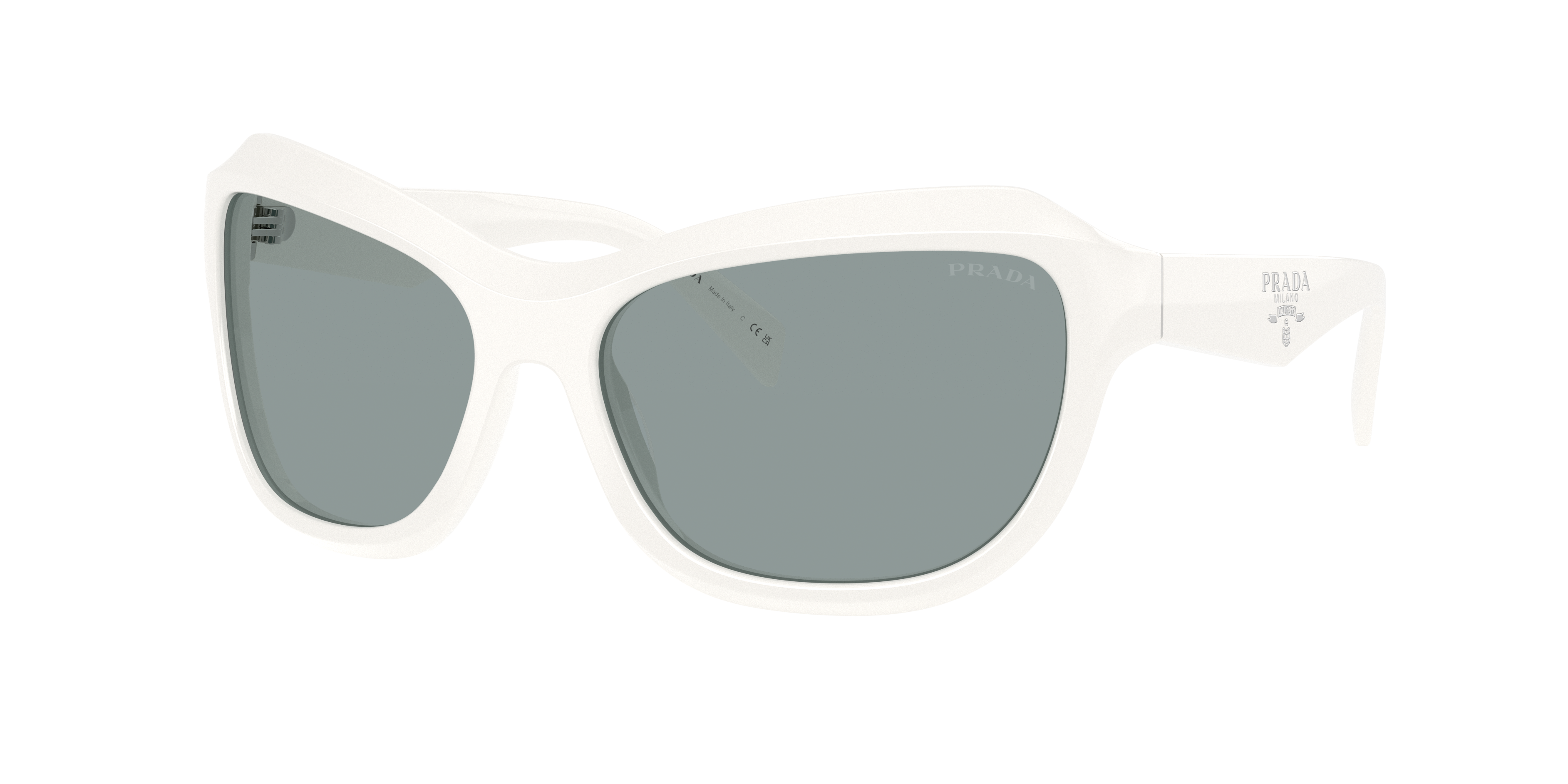 Prada PR A27S L (62 - 17) with Grey lenses and White frame
