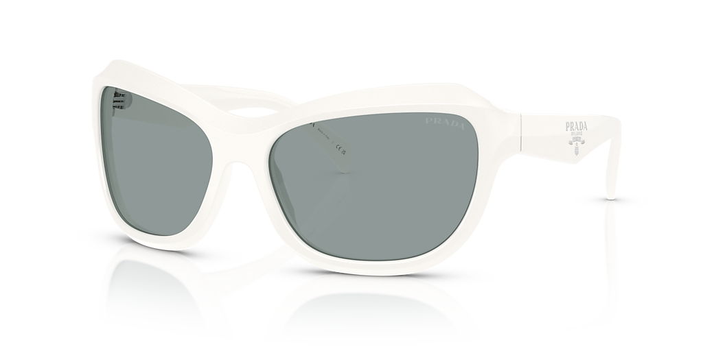 Prada PR A27S L (62 - 17) with Grey lenses and White frame