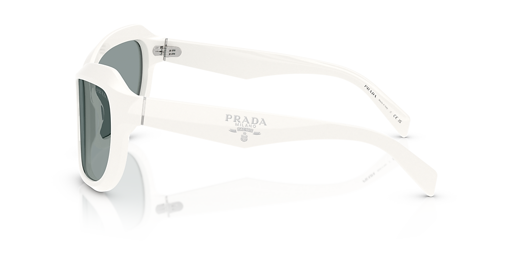 Prada PR A27S L (62 - 17) with Grey lenses and White frame