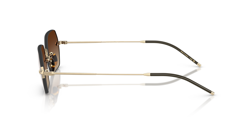 OLIVER PEOPLES OV1353ST TK-13 Gold - Unisex Luxury Sunglasses, Dark Brown Gradient Mirror Lens
