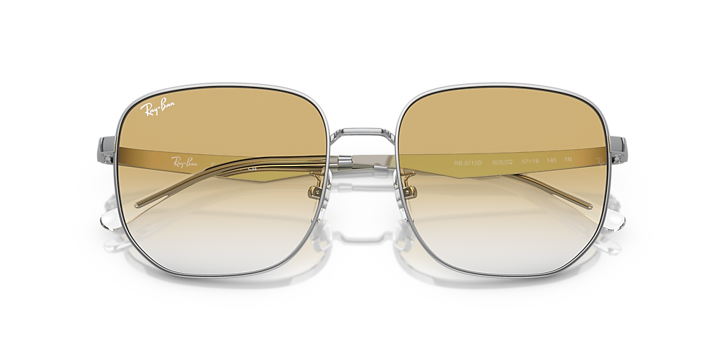 Ray-Ban RB3713D XL (57 - 18) with Yellow lenses and Silver frame