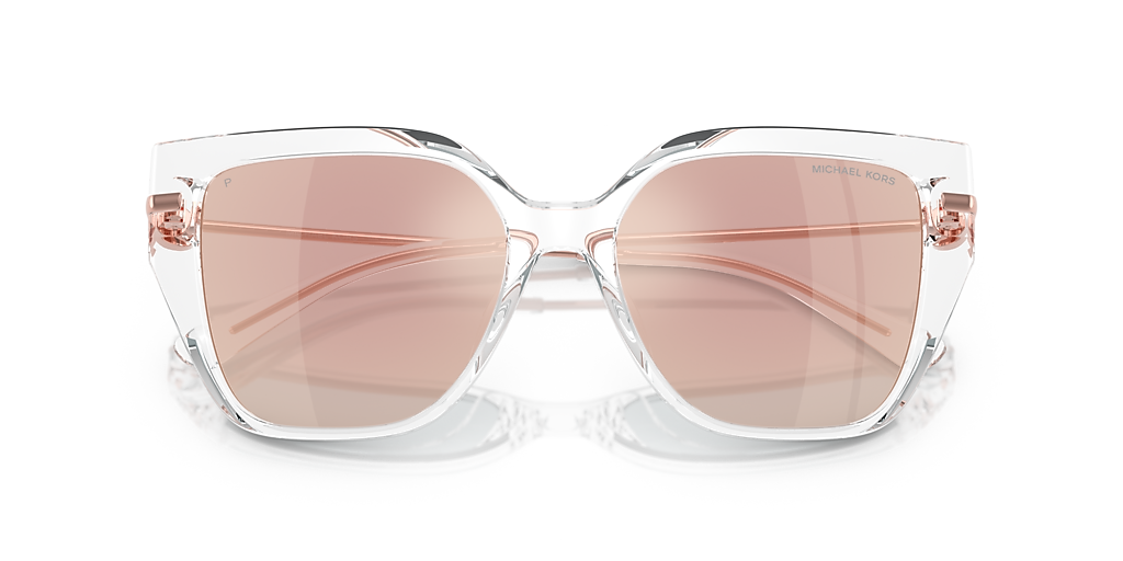 Michael Kors Rose Gold Mirrored White Sunglasses NWOT Michael Kors MK2256U Menaggio Sunglasses | LensCrafters main image 3