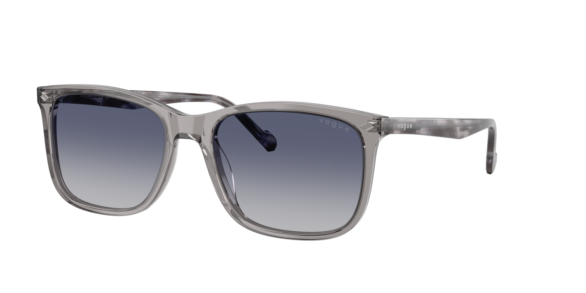 Vogue Eyewear Man Sunglass VO5618S -  Frame color: Transparent Grey, Lens color: Grey Gradient Blue