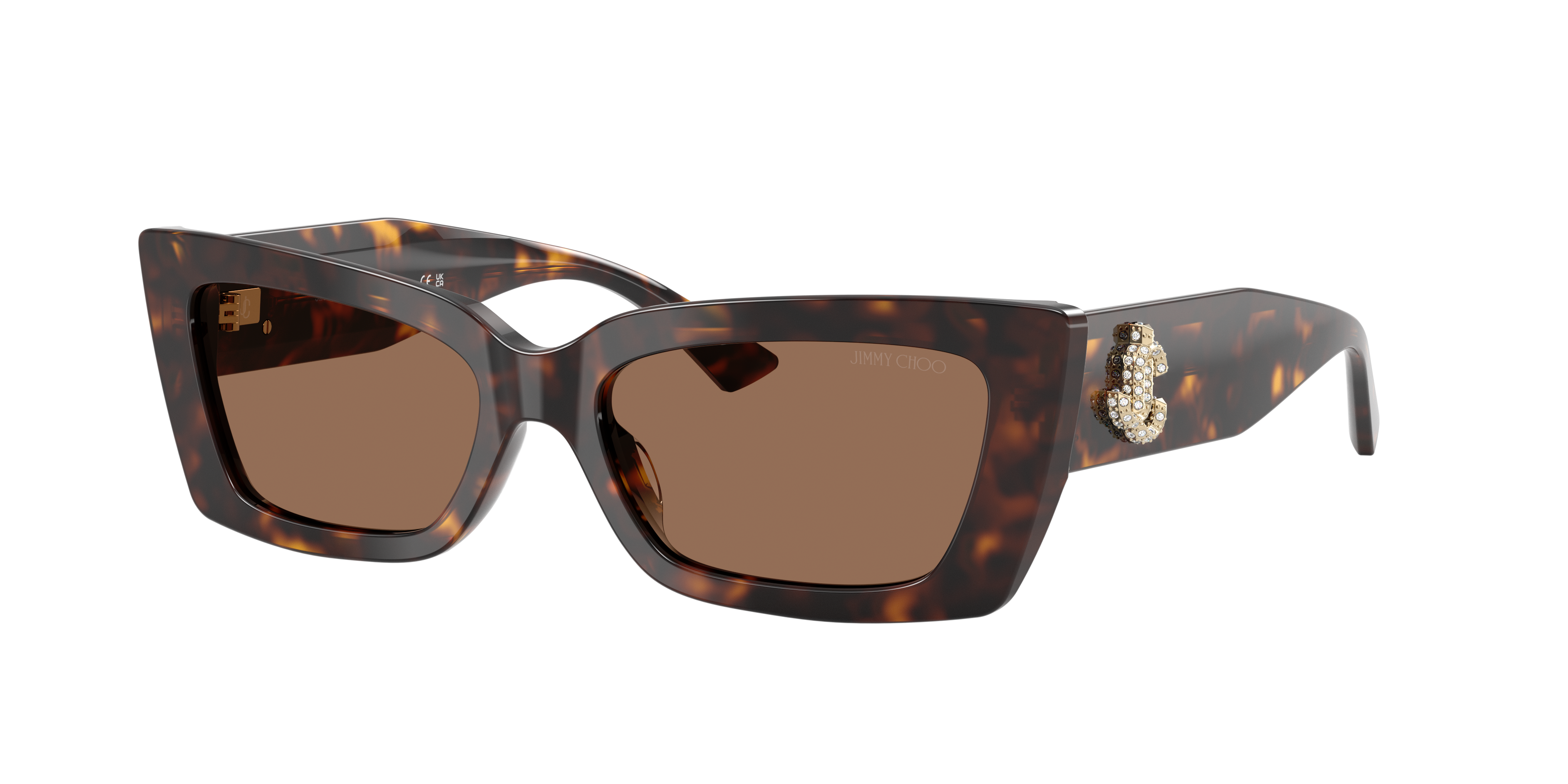 Jimmy Choo Woman Sunglass JC5037BU -  Frame color: Havana, Lens color: Dark Brown