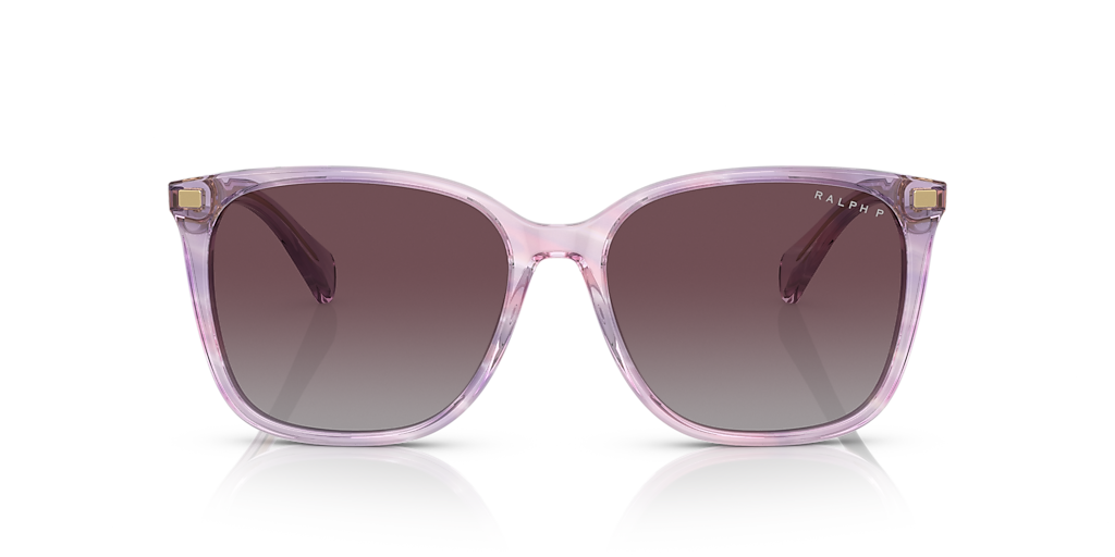RALPH RA5293 VVCV Shiny Transparent Brown - Woman Sunglasses, Polar Gradient Brown Lens