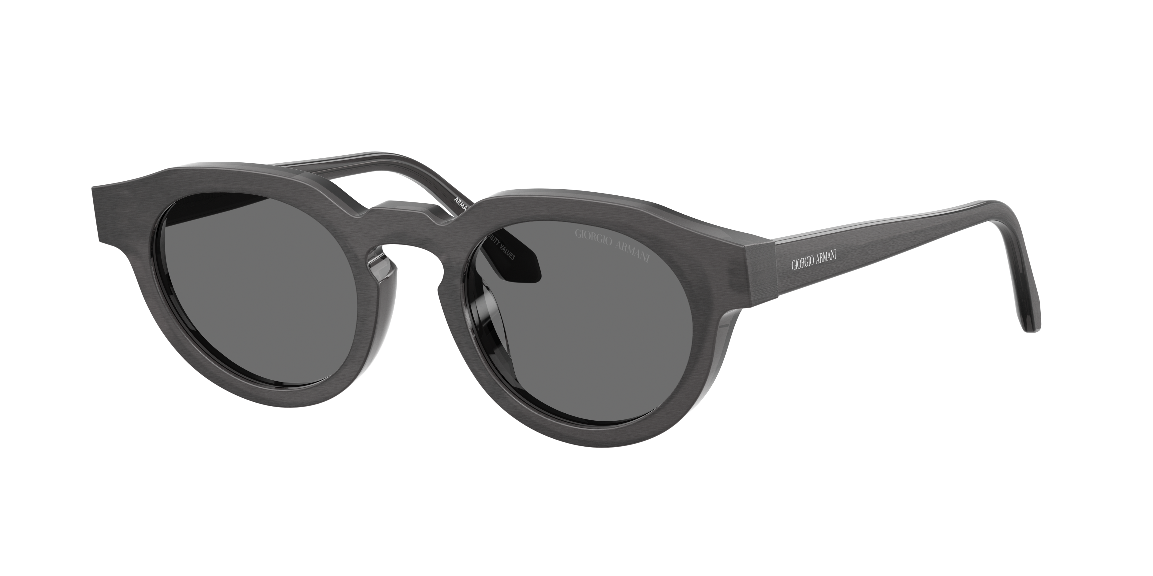 Giorgio Armani Unisex Grau Sunglass Ar8255u - Rahmenfarbe: Gebürstet, Linsenfarbe: