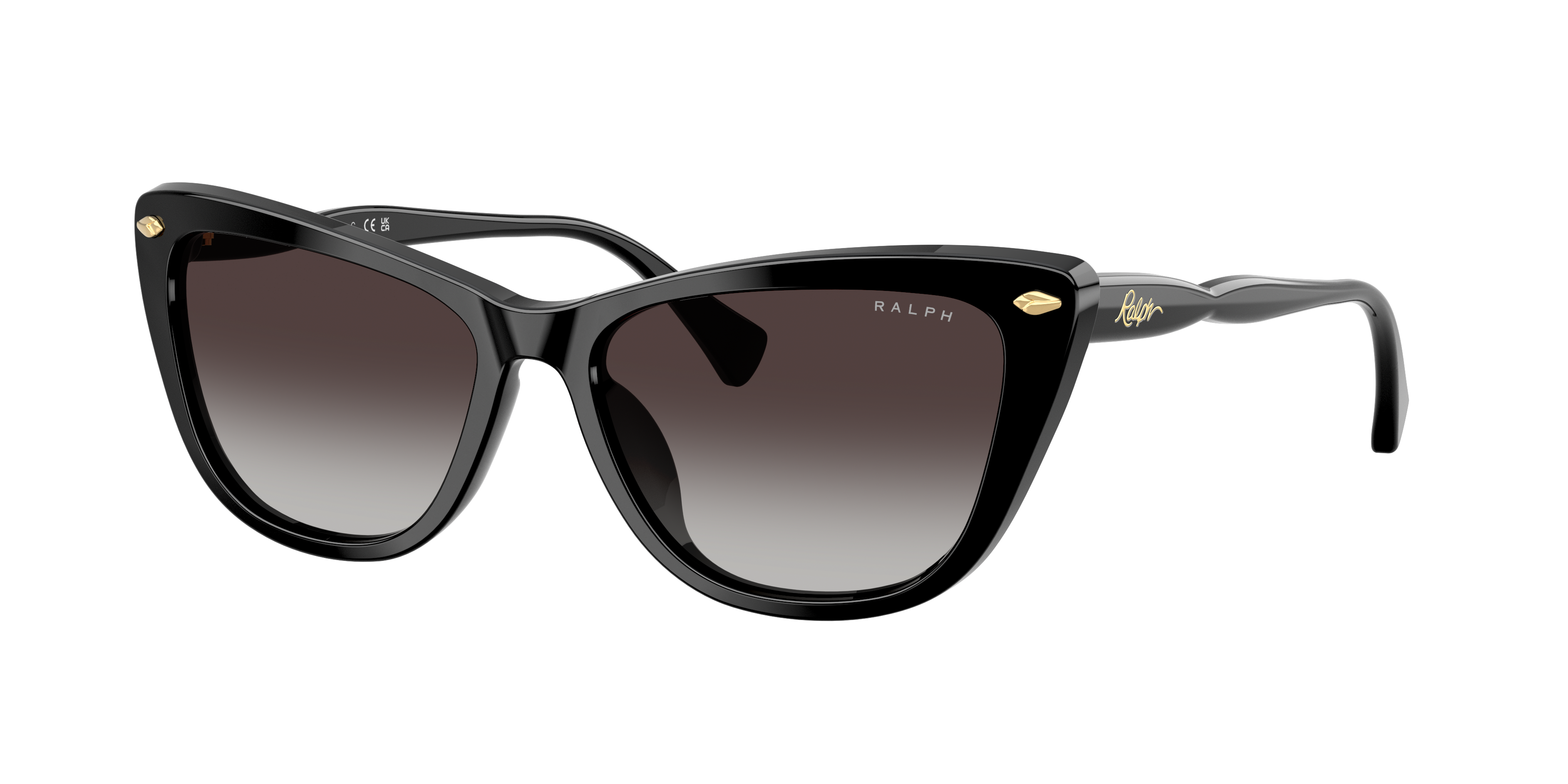Ralph Woman Sunglass RA5346U -  Frame color: Shiny Black, Lens color: Grey Gradient