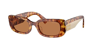 Miu Miu MU 08YS 51 Dark Grey & Black Sunglasses | Sunglass Hut USA