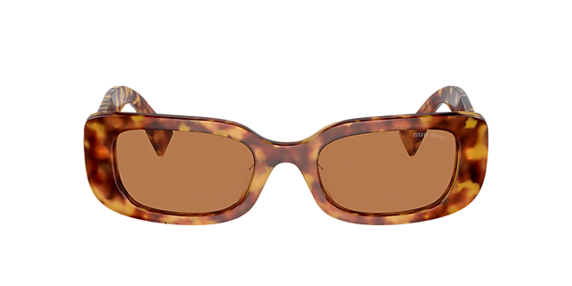 Miu Miu MU 08YS 51 Dark Grey & Black Sunglasses | Sunglass Hut USA