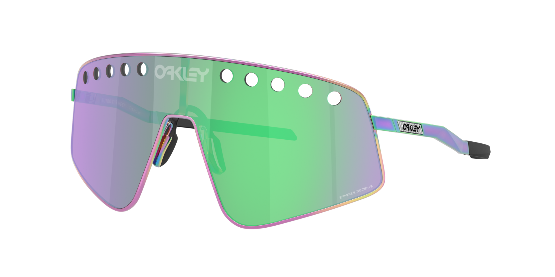Oakley Unisex Sunglass OO6025 Sutro™ TI Sweep -  Frame color: Polished Oil Slick, Lens color: Prizm Road Jade