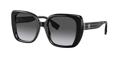 Burberry BE4371 Helena 52 Grau Polar & Schwarz Polarisiert 