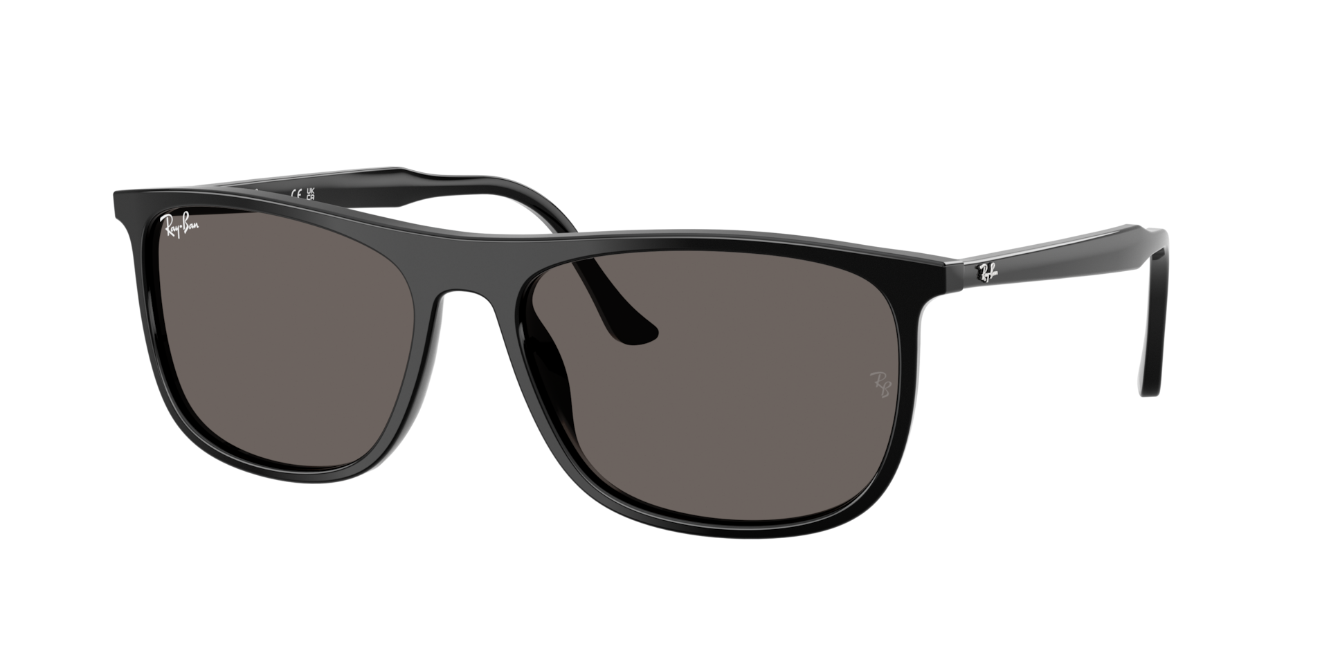 Ray-Ban Unisex Sunglass RB2216 - Frame color: Black, Lens color: Dark Grey
