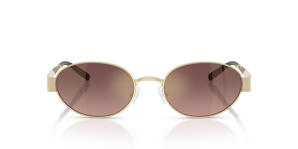 TORY BURCH TY6116 Shiny Light Gold - Women Sunglasses, Light Pink Lens