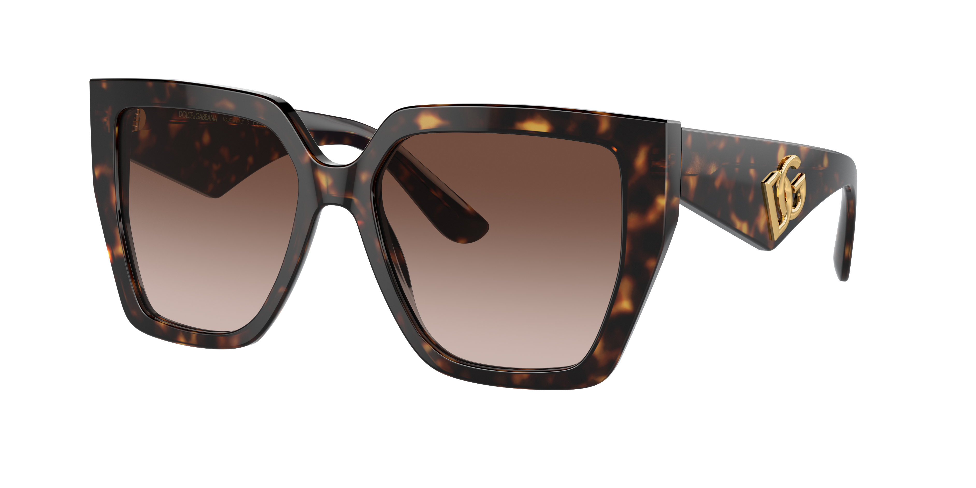 Dolce & Gabbana Womens Brown Dg4438 Square-frame Tortoiseshell Acetate Sunglasses In Brown