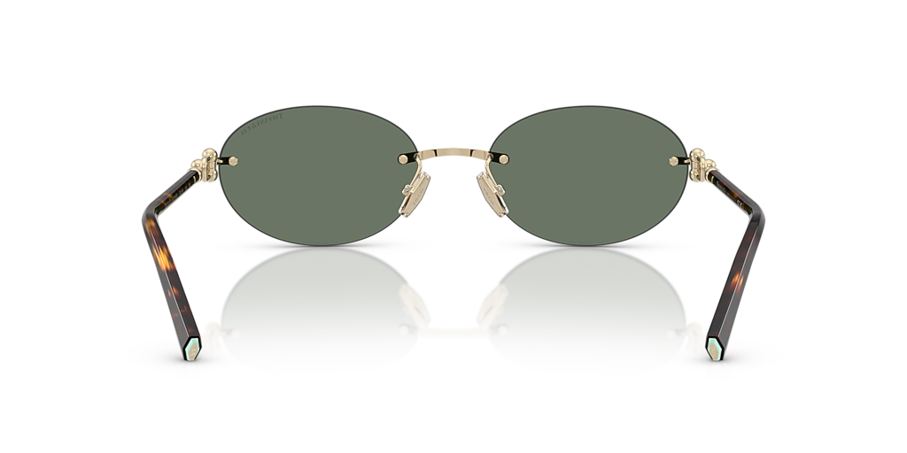 Tiffany & Co. TF3104D L (56 - 18) with Green lenses and Gold frame