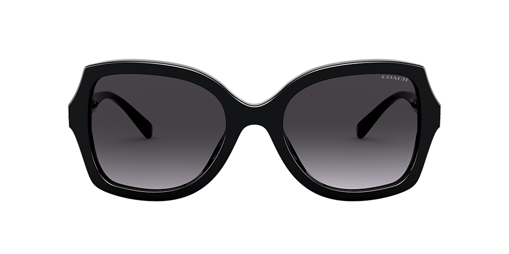 【送料,関税込】 COACH サングラス L1147 HC8295 Coach HC8295 L1147 L (56 - 21) with Grey lenses and Black