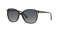 PRADA PR 01OS CONCEPTUAL Black - Women Luxury Sunglasses, Polarized Grey Gradient Lens