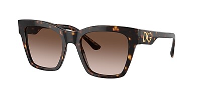 Dolce&Gabbana DG4384 53 Grau Verlaufstönung & Schwarz Sunglasses 