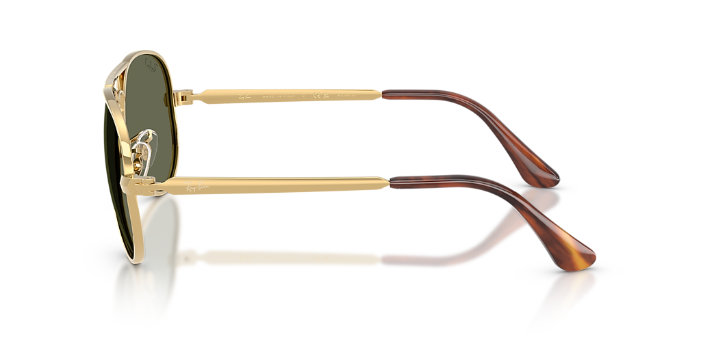 RAY-BAN RB3925 AVIATOR MAX Arista Gold - Sunglasses, Green Polarized Lens