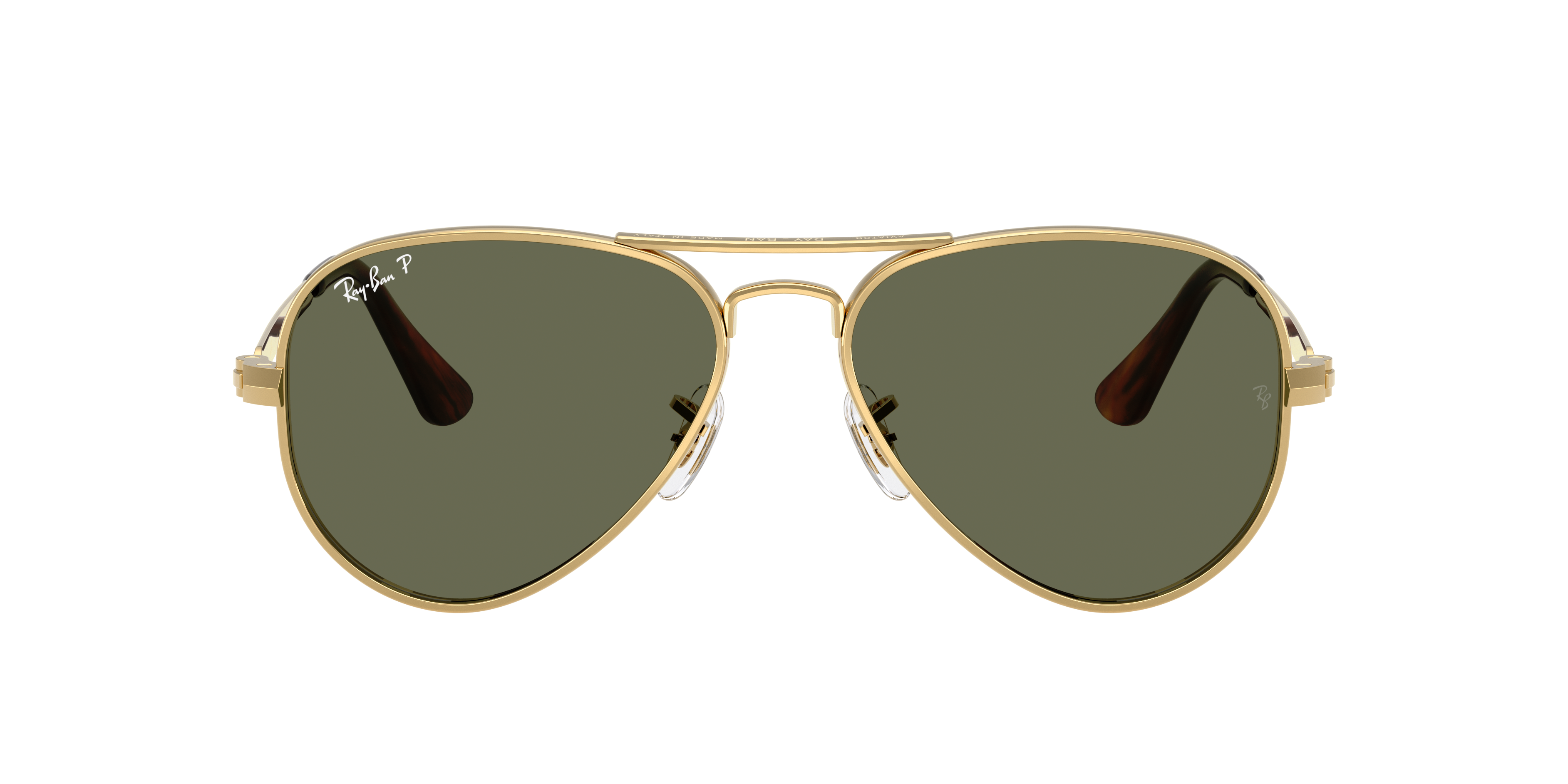 Ray-Ban AVIATOR MAX XL (58 - 16) with Green lenses and Gold frame